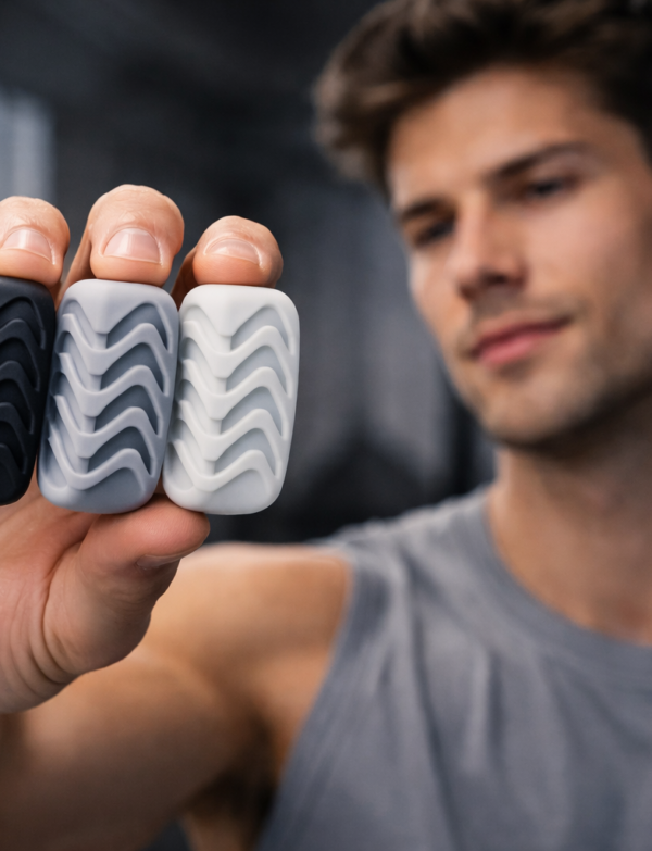 40/50/60LBS Silicone Jaw Exerciser Ball Detachable Jaw Trainer Face